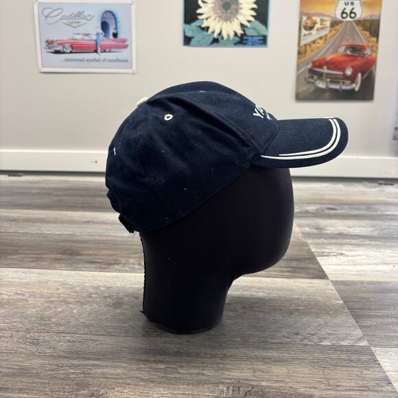 Vintage New York Yankees MLB Blue Mens‎ OS Script Strapback Sports Baseball Cap - Picture 3 of 7